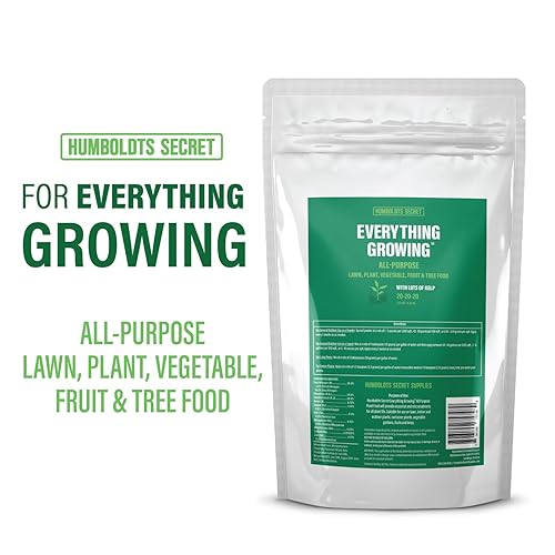Miniatura 3 de Humboldts Secret Everything Growing Plant Food 20-20-20 - Fertilizante para plantas, mezcla equilibrada de nitrógeno, fósforo, potasio y algas, para