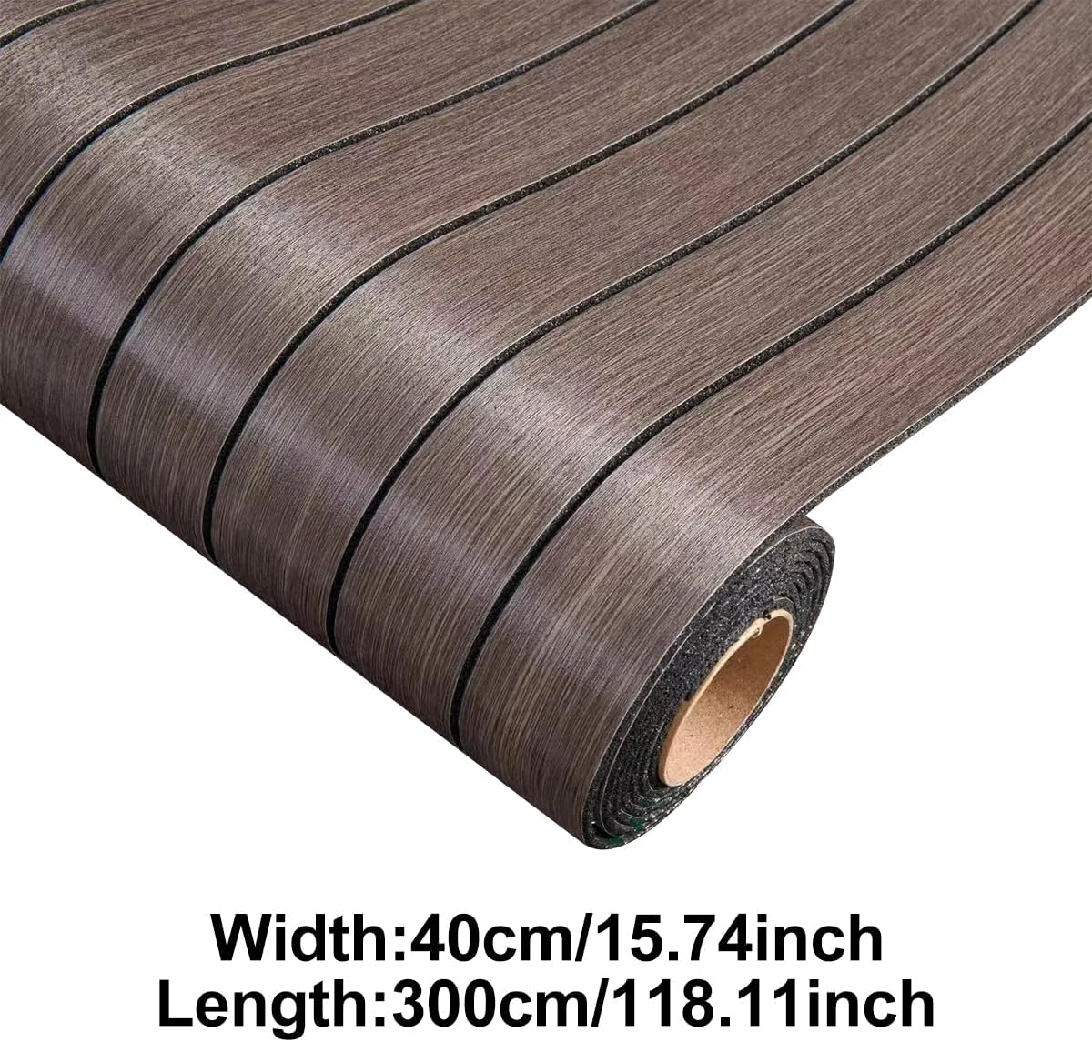 3mm Thick Foam Wall Panel 15.7x118 Inches Peel and Stick Wood Slat Effect Foam Panels 3D Textured Panel for Ceiling TV Walls Background