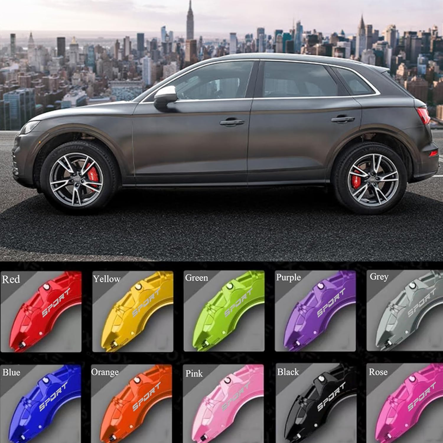 Brake Caliper Covers Compatible for Audi A1 A2 A3 A4/A4L A5