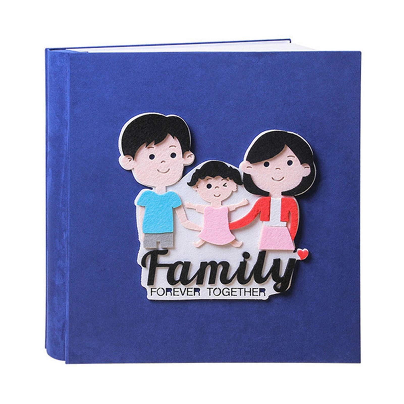 Album fotograficzny album do scrapbookingu 4 x 6 zamszowy album fotograficzny samoprzylepna folia DIY album fotograficzny rodzinny album fotograficzny dla dzieci wzrost album fotograficzny 8-30 cm (kolor: Color3 biała karta 60)