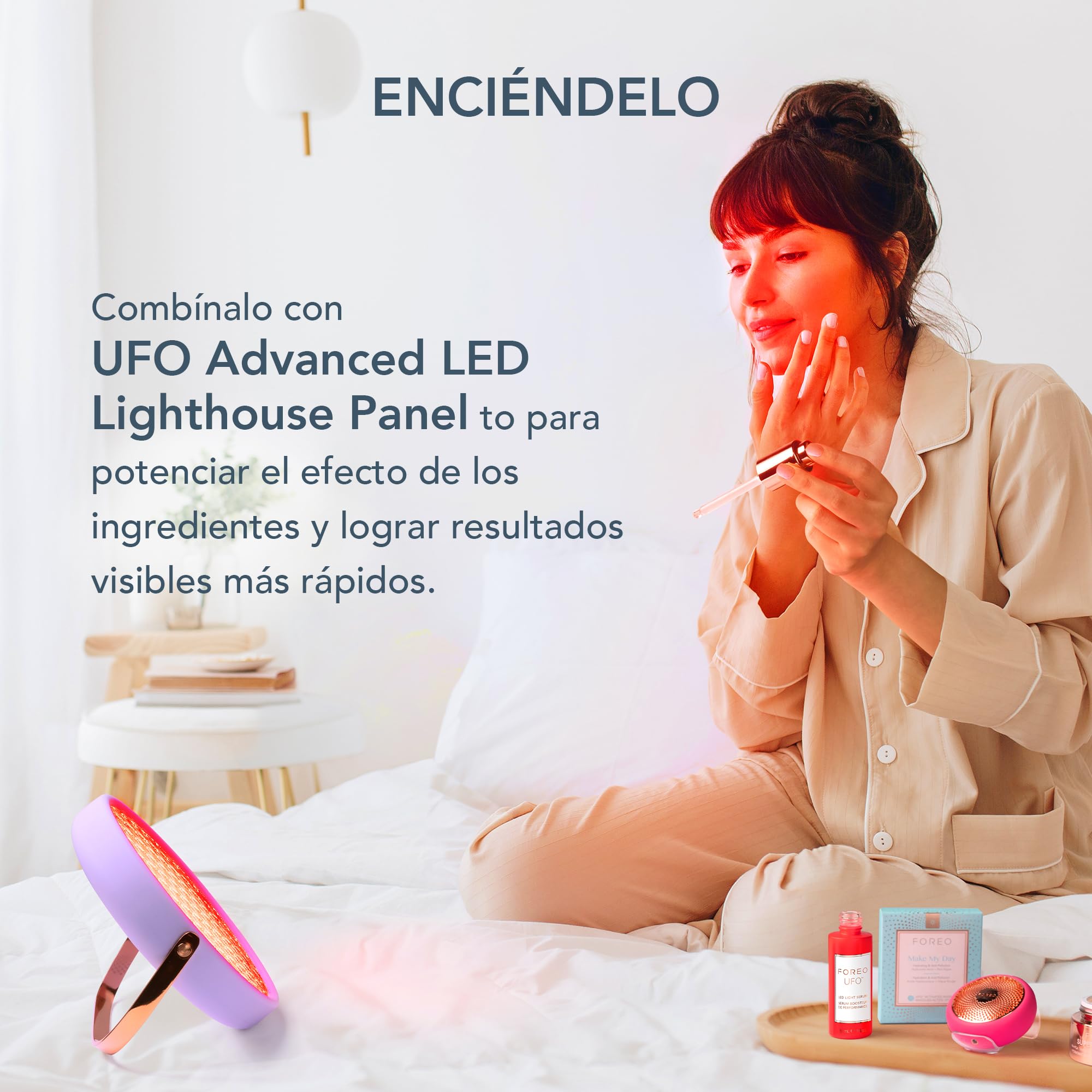 FOREO UFO Sérum facial con ceramidas para dispositivos LED | Sérum facial, Ácido hialurónico, Sérum con ceramidas, Escualano, Centella asiática, Sérum para LED, Todo tipo de piel, Vegano