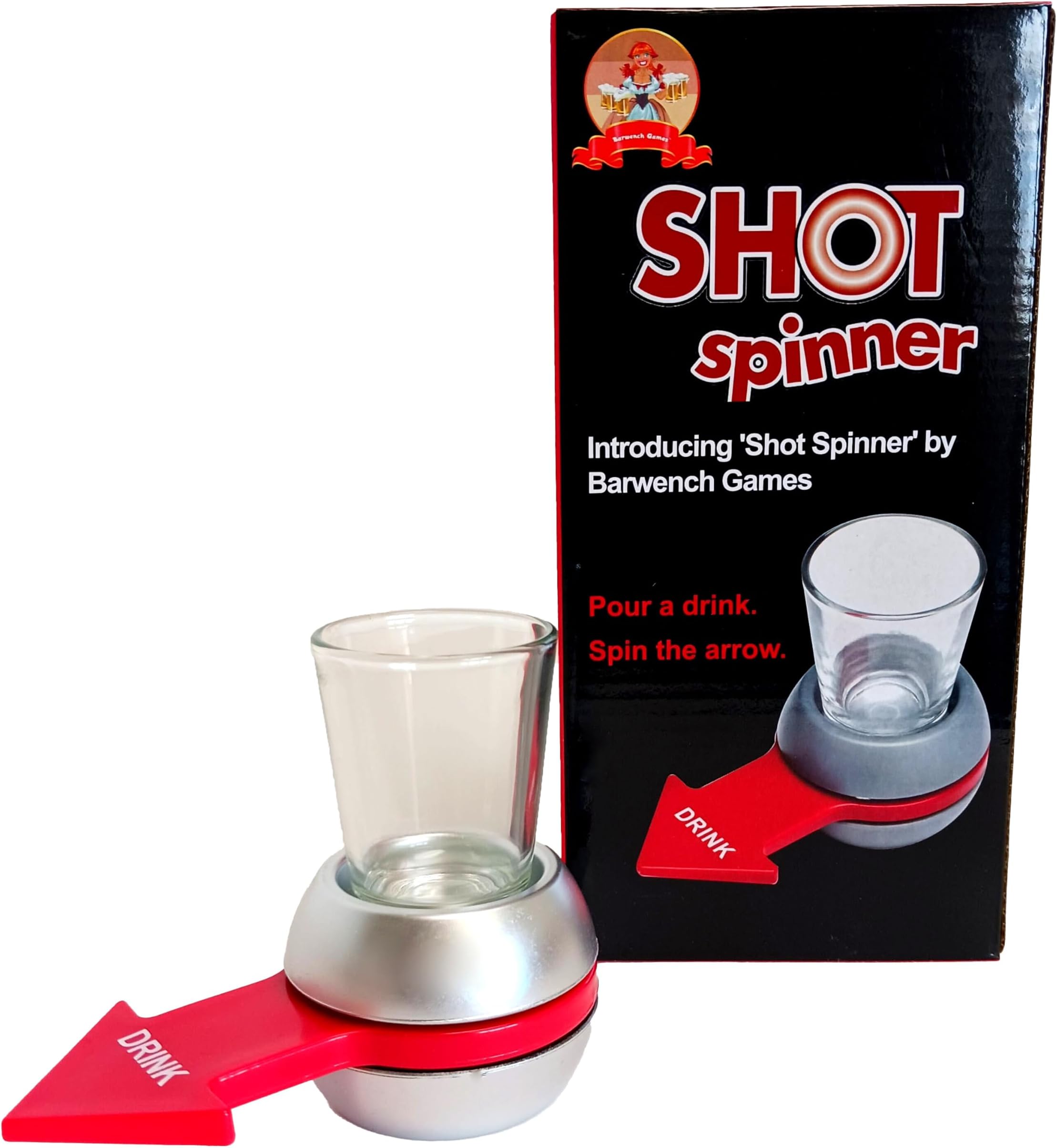 Barwench Games' Spin The Arrow Shot Drinking Game