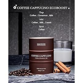 M&SENSE Coffee Cappucina Scented Candles, Christmas Soy Wax,Christmas Decor Candle 11.3oz 70 Hours Long Lasting Burning, Strong Coffee Aroma Candle Unique Housewarming Appreciation Gifts