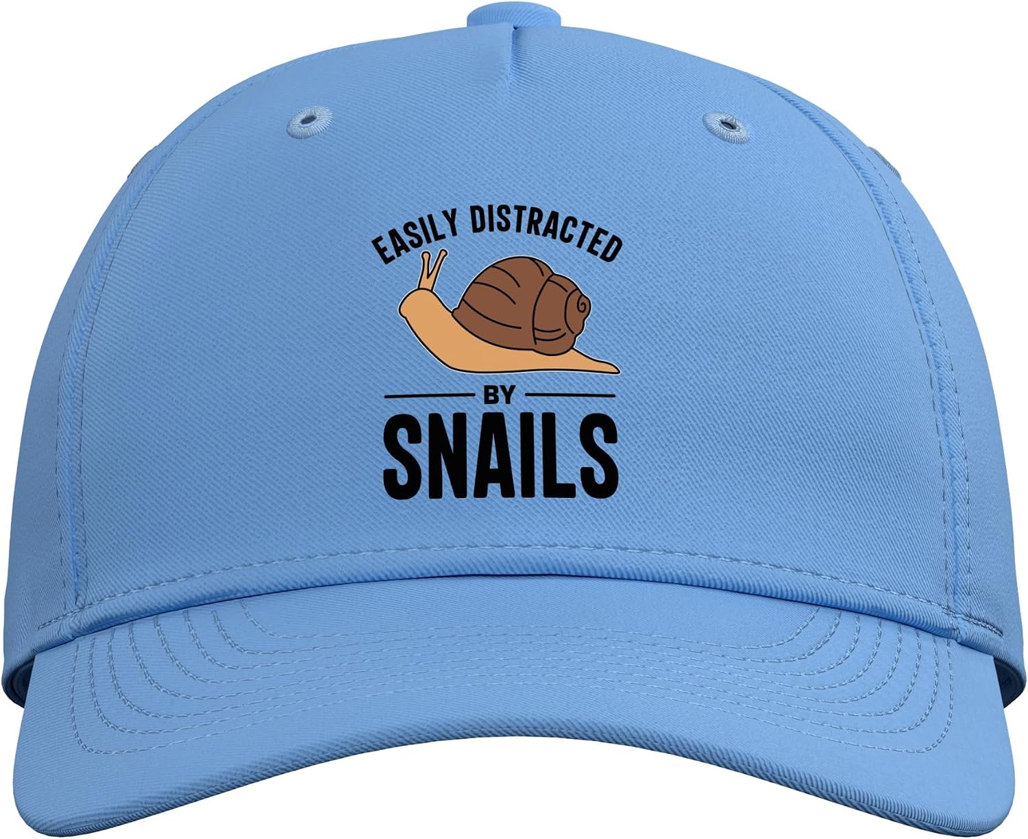 Funny Snail Pun for Snail Lovers Adjustable Baseball Hat image 2