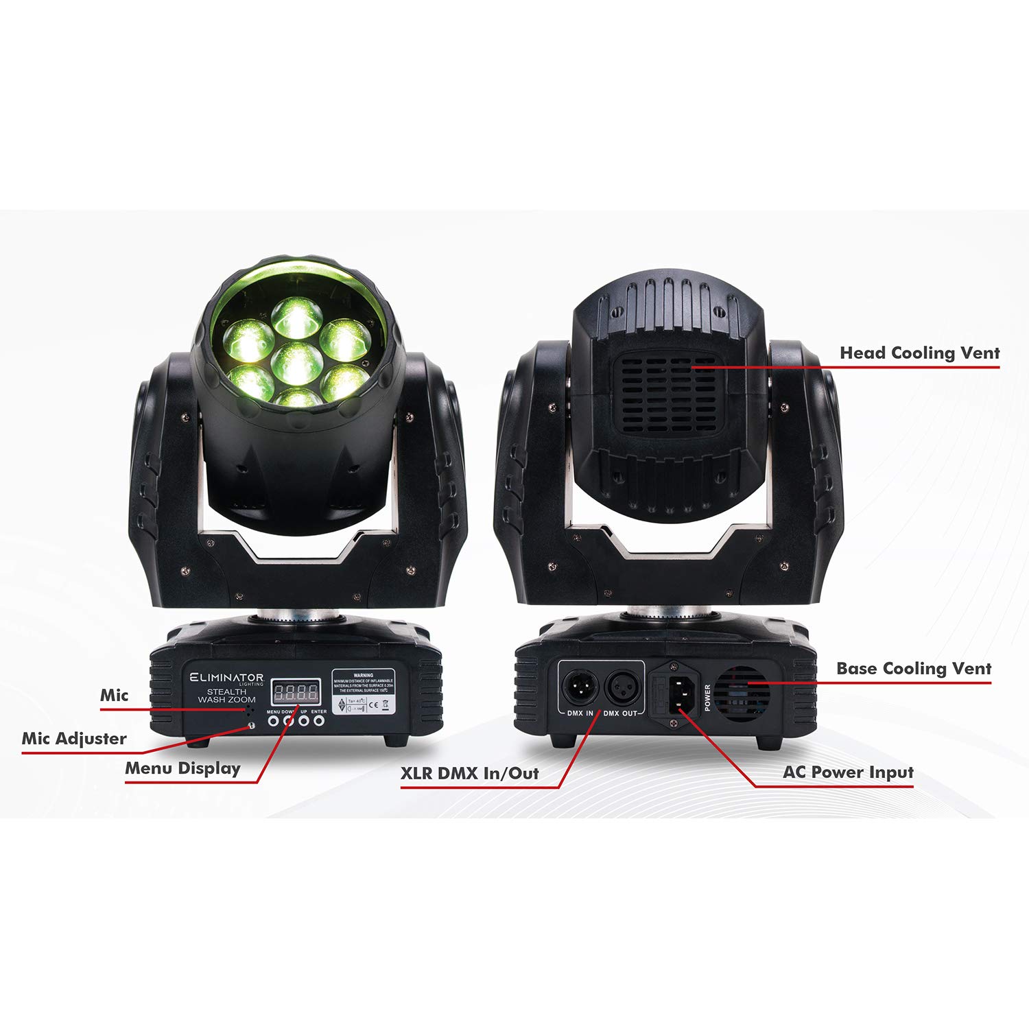 Eliminator Lighting Notenpult-Licht (Stealthwashzoom)