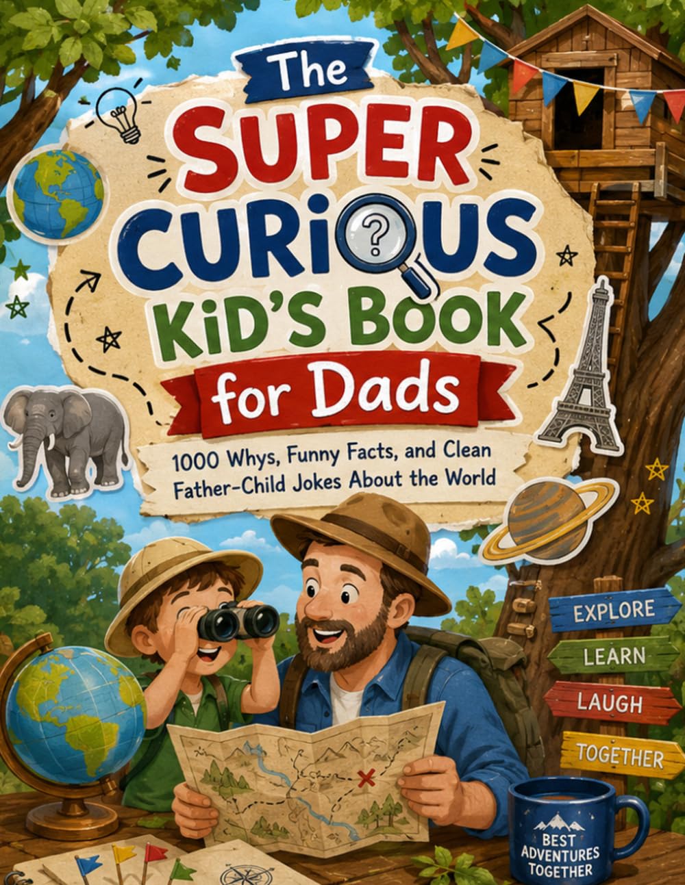 The Super Curious Kid’s Book for Dads; 1000 Whys, Funny Facts, and Clean Father-Child Jokes About the World