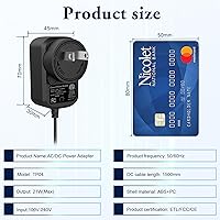 Vista 7 de Dapter de fuente de alimentación de 21 W para Yaxa Alexa Echo de 1ª y 2ª generación, Echo Show 1ª generación, Echo Show 5 (3ª generación), Echo