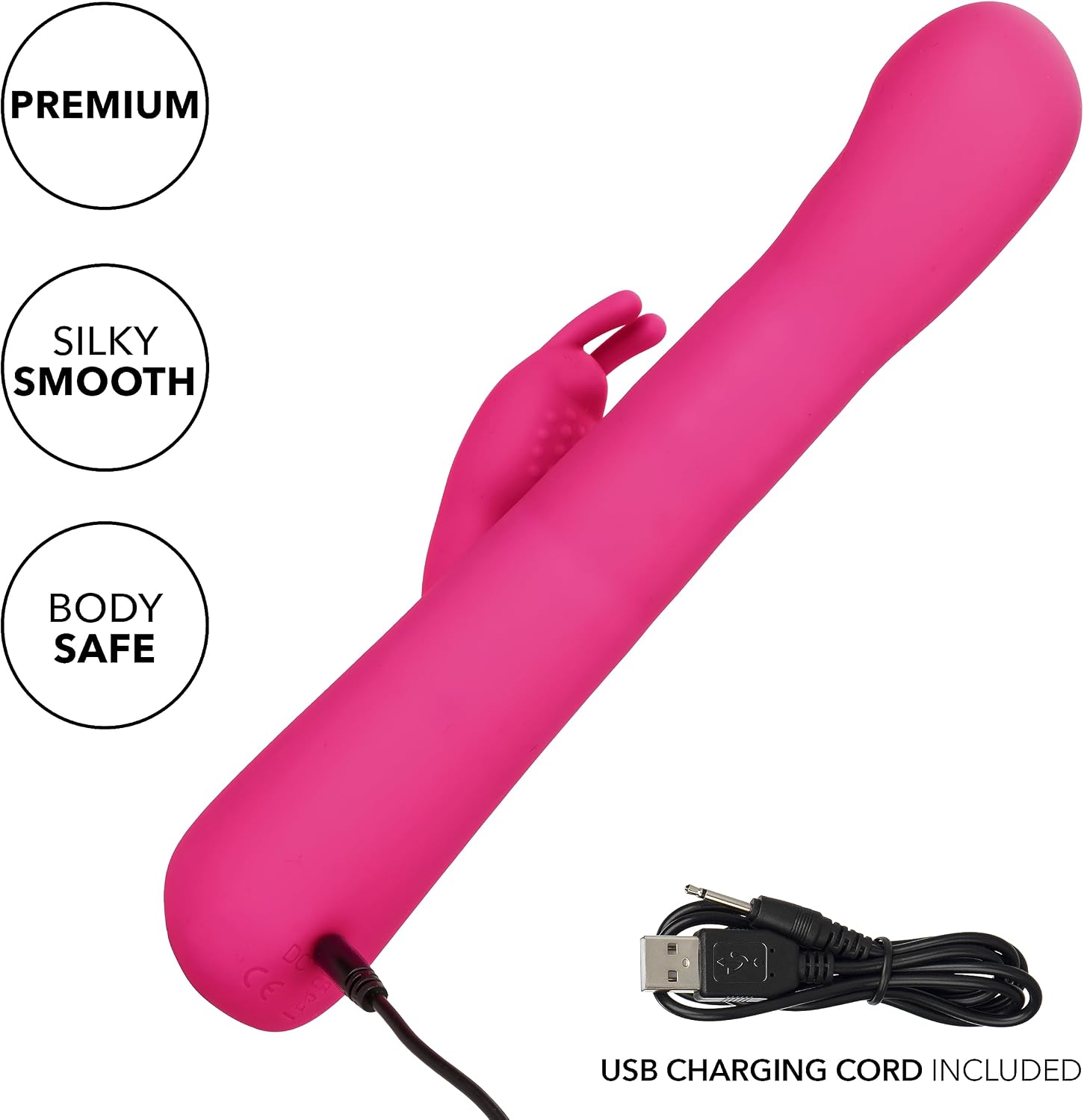 CalExotics Jack Rabbit Elite Beaded G Rabbit Vibrator, G Spot Clitoral Vibrating Massager for Women - SE-0615-20-3