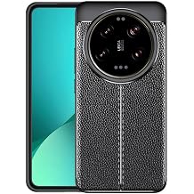 Gpack Xiaomi Mi 14 Ultra ile Uyumlu K l f, Niss Silikon, Kamera Korumal , Deri G r n ml , Siyah