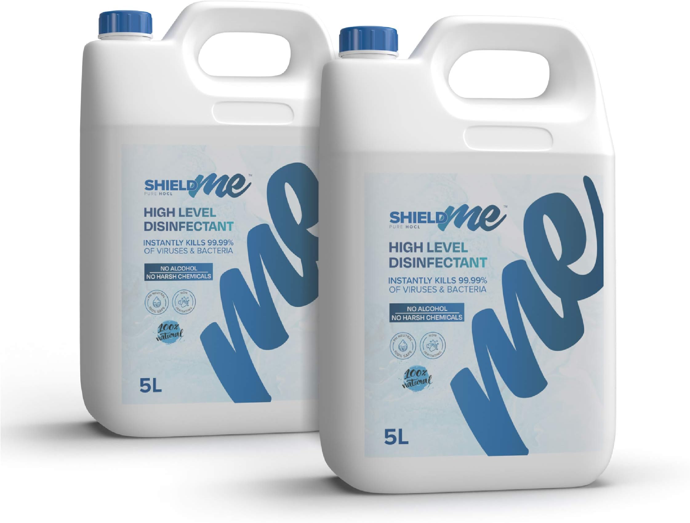 High Level Hand Sanitizer & Surface Disinfectant 100% Natural [Bundle Offer 2 X 5Liters] - SHIELDme