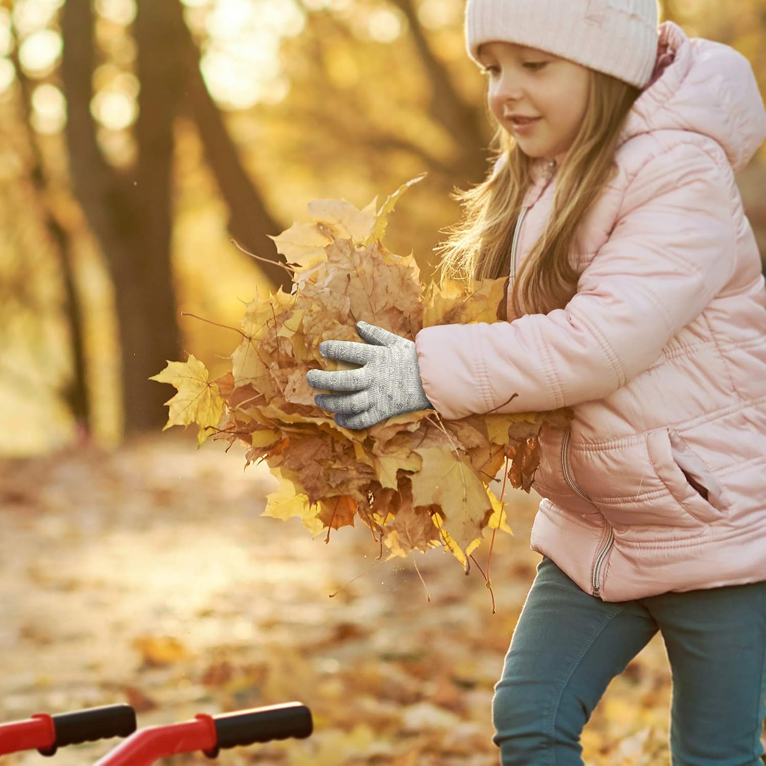 Evridwear Kids Winter Gloves,3 Pairs Knit Warm Stretch Gripper Children Magic Glove for Boys Girls 4-14 Years - Image 7