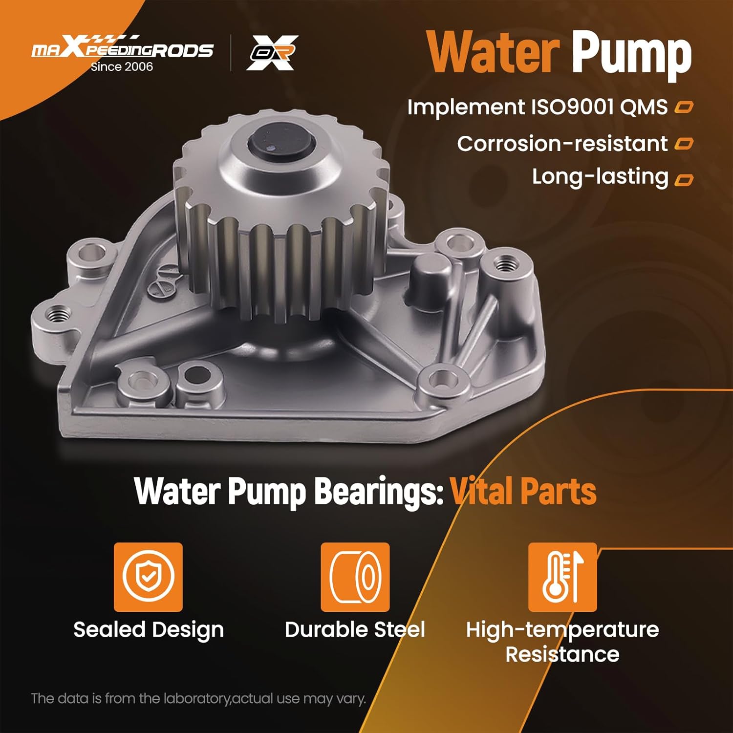 maXpeedingrods Engine Timing Belt Kit with Water Pump Tensioner Seals for Honda CR-V 2.0L 1997-2001 Acura Integra 1.8L 1996-2001 14400PR4A01