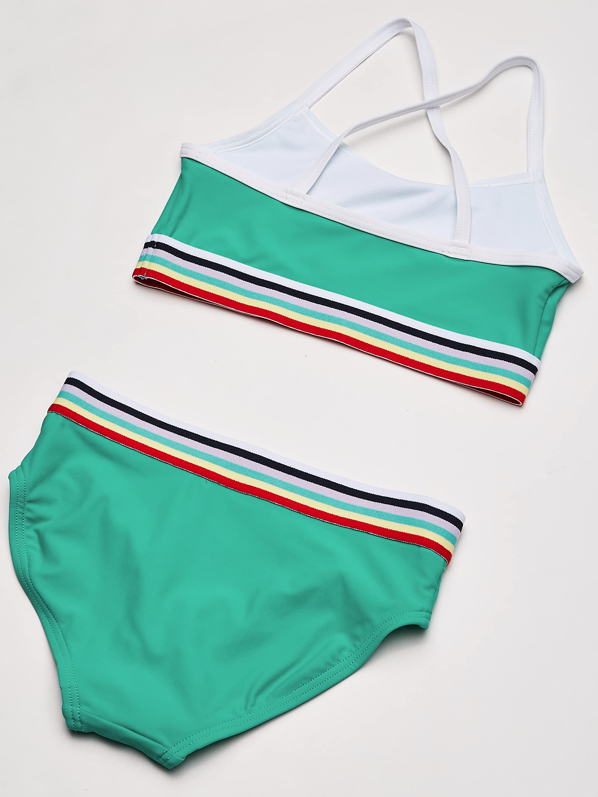 Kanu Surf Girls' Tanya UPF 50+ Beach Sport Athletic Bikini Swimsuit