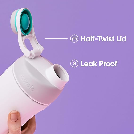 Owala Twist Stainless Steel Water Bottle with Screw Cap 710 ml Neon Basil