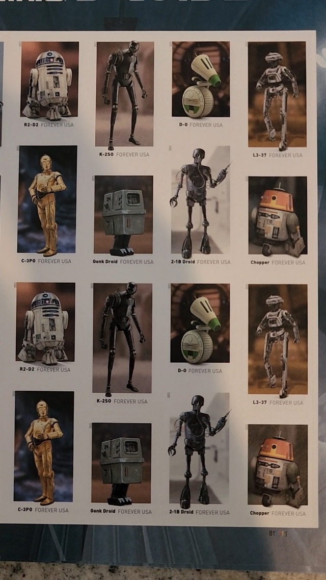 Amazon.com: Star Wars Droids (Sheet of 20) First-Class Mail
