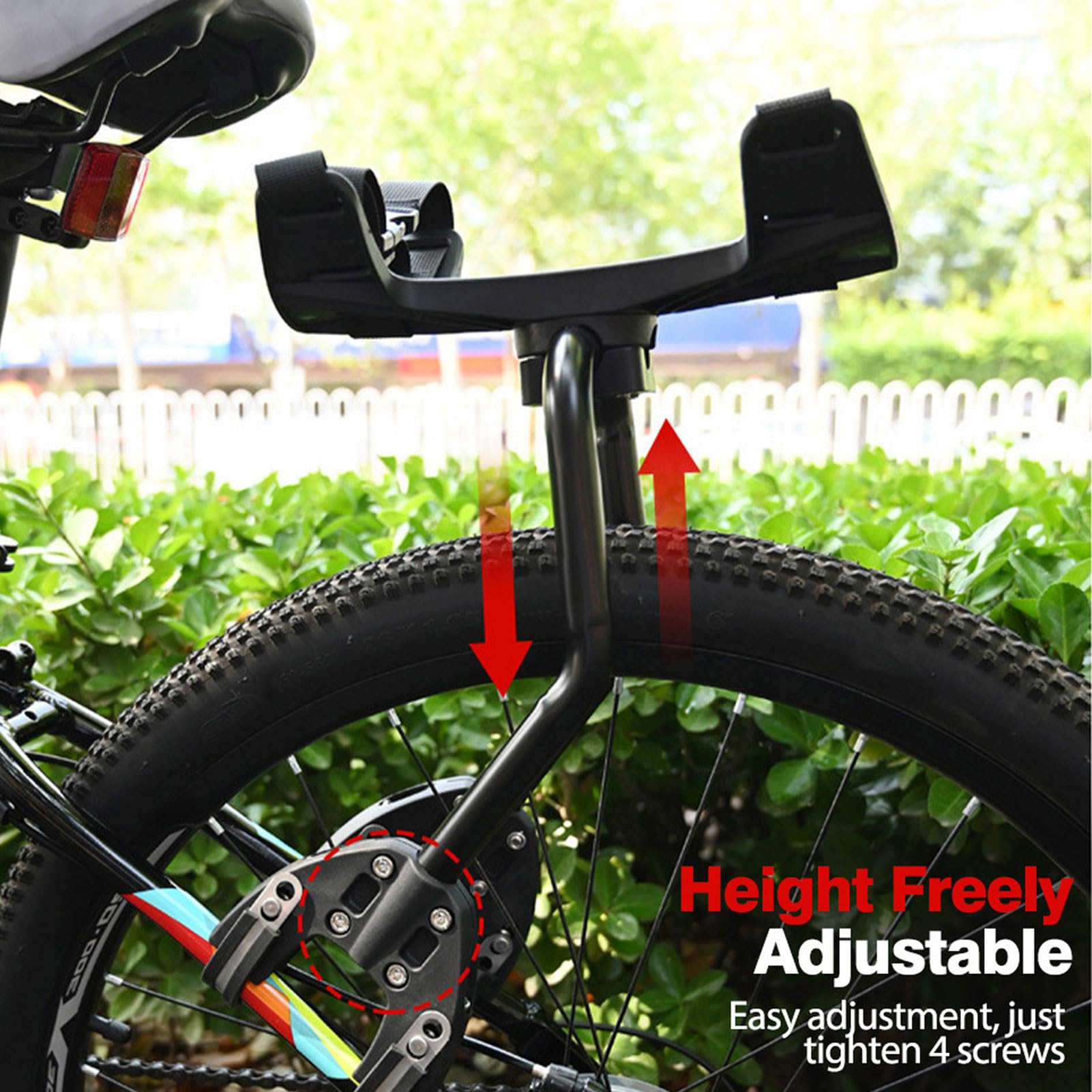 POENVFPO Portabicicletas Trasero para Bicicletas de Montaña y de Carretera,