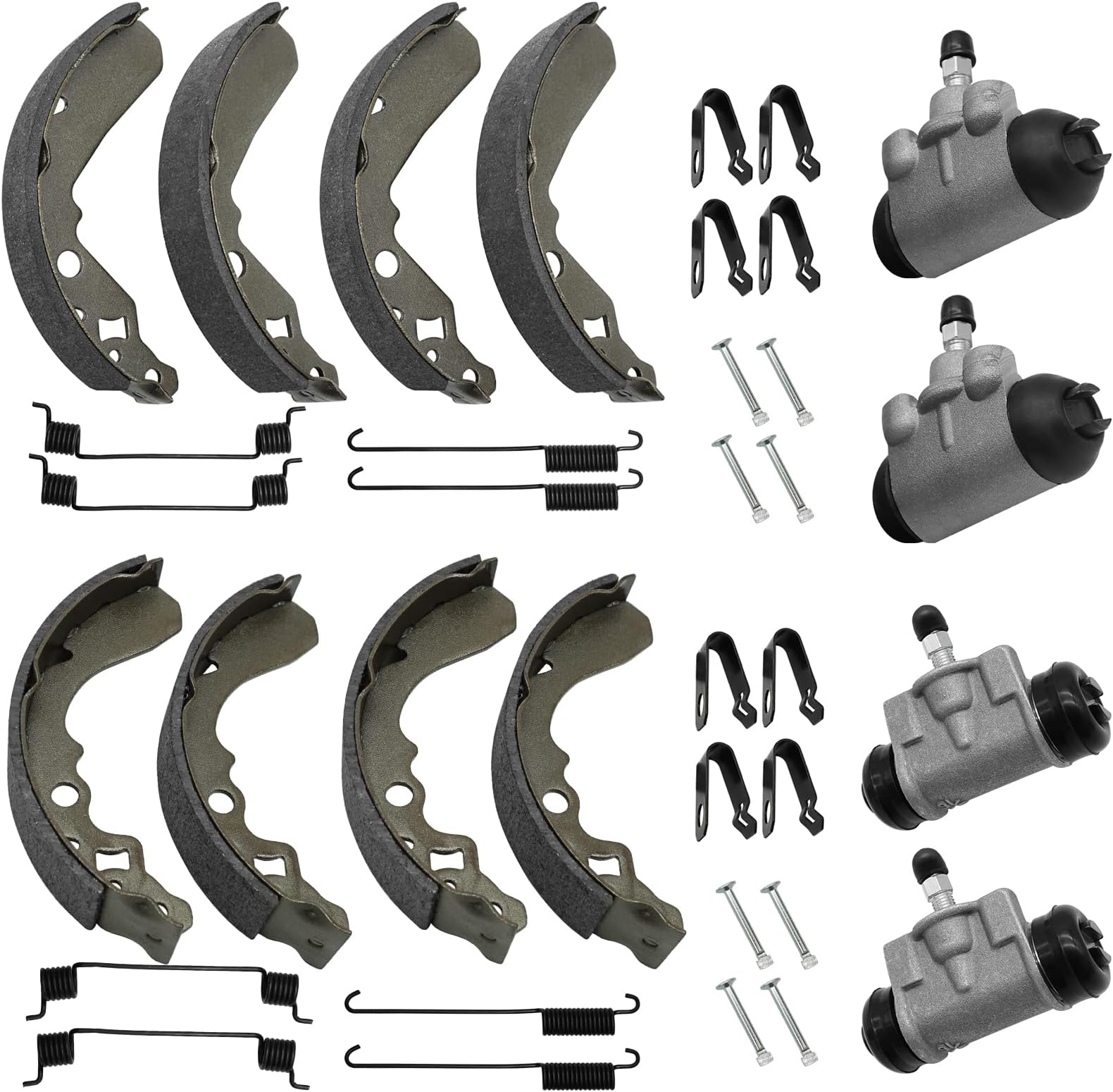 Front Rear Brake Wheel Cylinders All 4 fit for Kawasaki KAF300 Mule 500 520 550 1991-2004