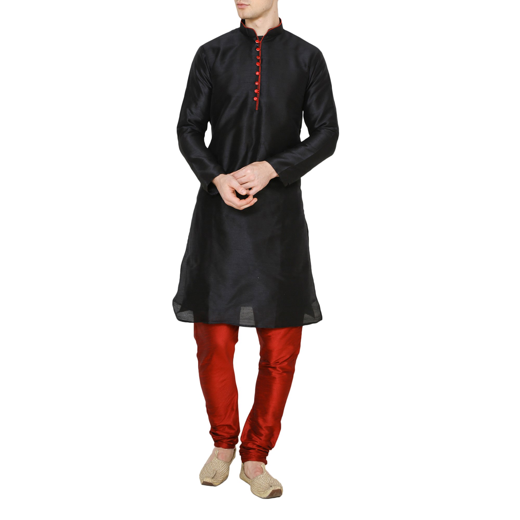 royal kurta Men's Silk Blend Kurta Pyjama-picture-23