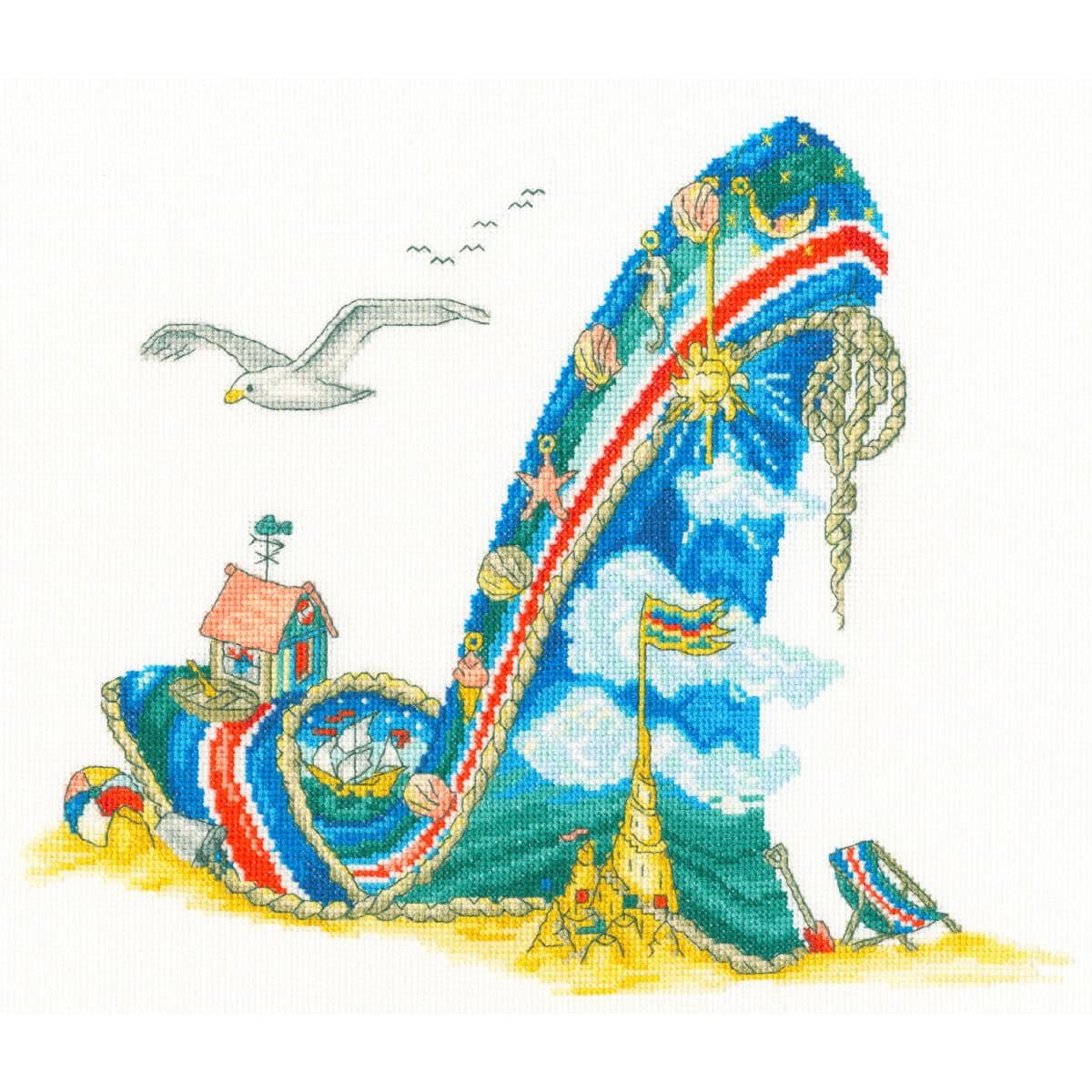 Bothy Threads Kit de broderie au point de croix Motif vacances