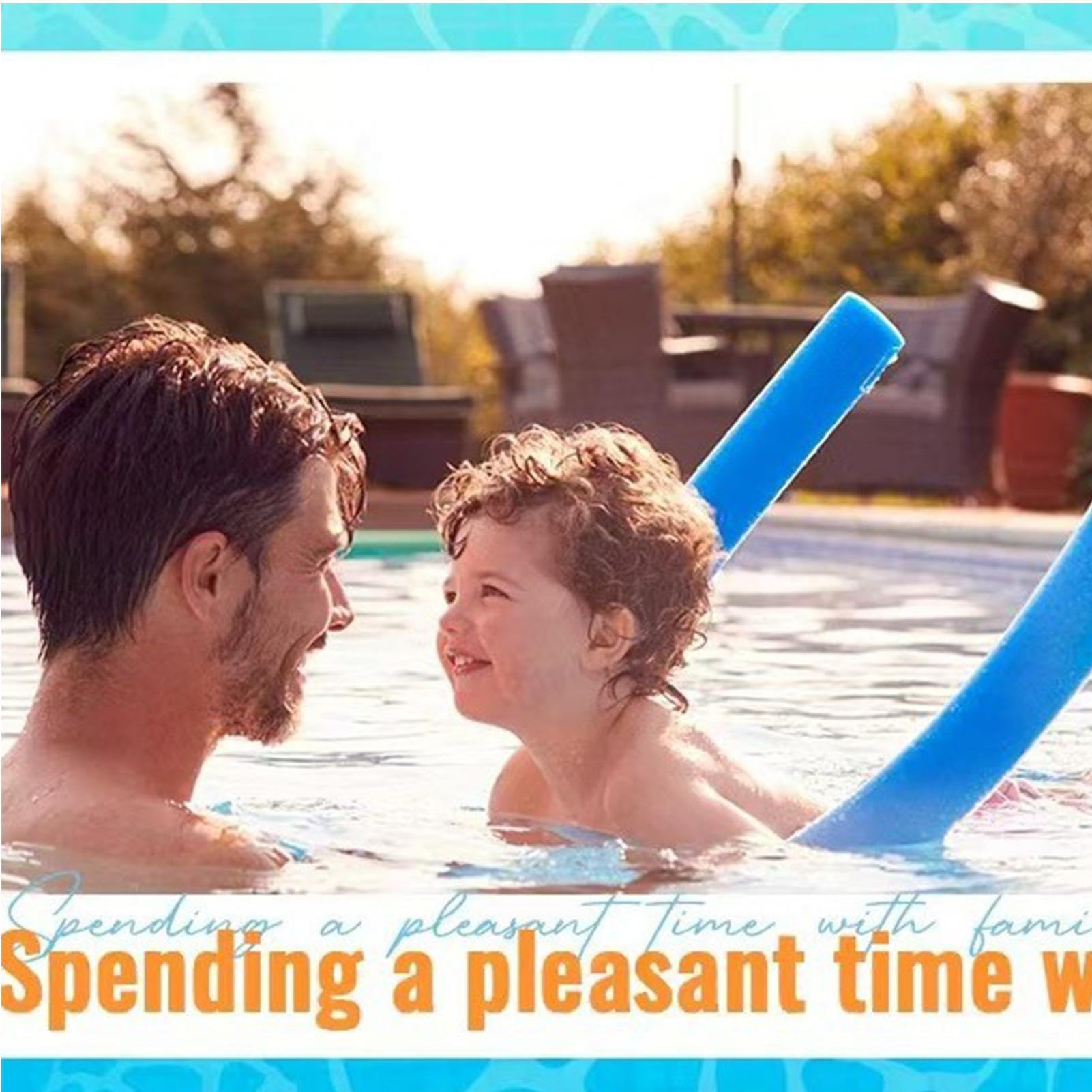 Swimming Noodles, 2 Pieces Float Pool Noodles With Hole - Image 3