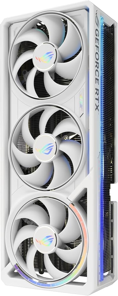 ASUS ROG Astral GeForce RTX 5090 White OC Edition Graphics Card, NVIDIA (PCIe 5.0, 32GB GDDR7, HDMI/DP 2.1, 3.8-Slot, 4-Fan Design, Axial Fans, Patented Vapor Chamber, Phase-Change GPU Thermal Pad)