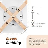 Vista 7 de OLIXIS Juego de 8 sillas de comedor, sillas modernas de mediados de siglo para cocina con patas de madera y cojín de cuero sintético PU para sala