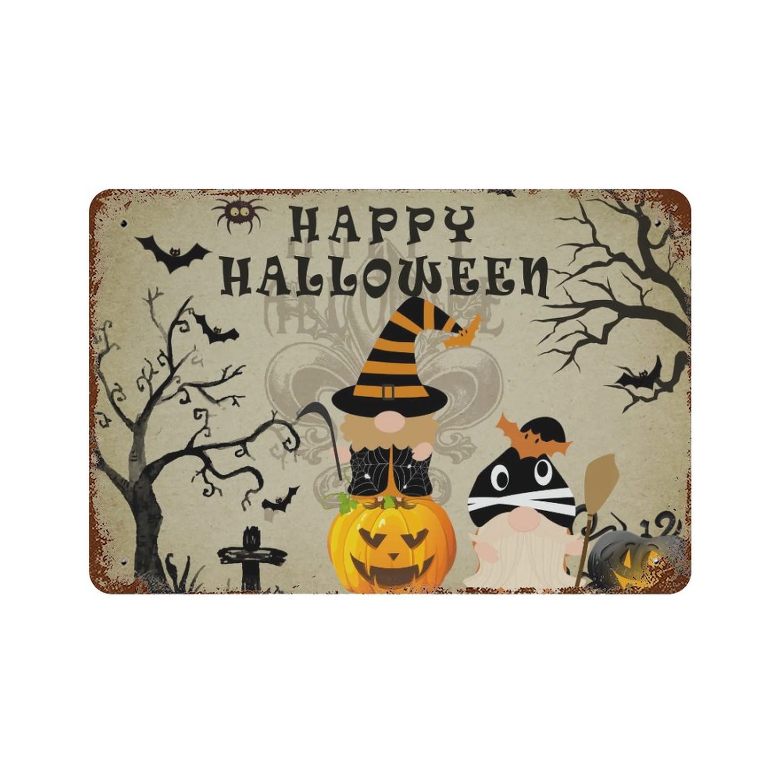 Panneau citrouille Halloween pour décorer votre jardin et accueillir vos invités le 31 octobre