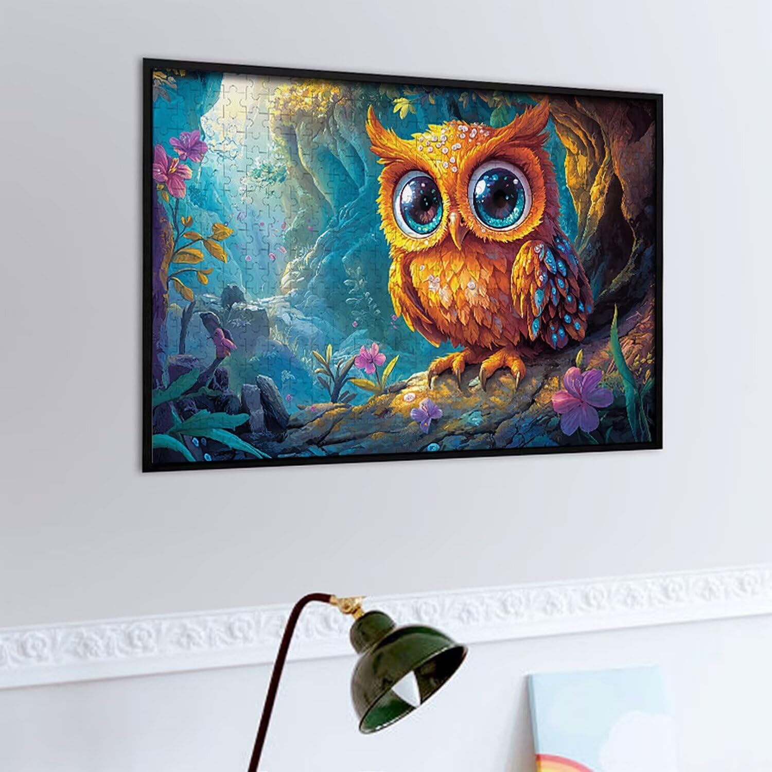 1500 Pezzi di Puzzle, Gufo1500 Pezzi di Puzzle per Adulti, Regalo di Anniversario, Regalo di Natale, Decorazione Della Casa, Prevenzione Della Degenerazione Cerebrale Negli Anziani v-563