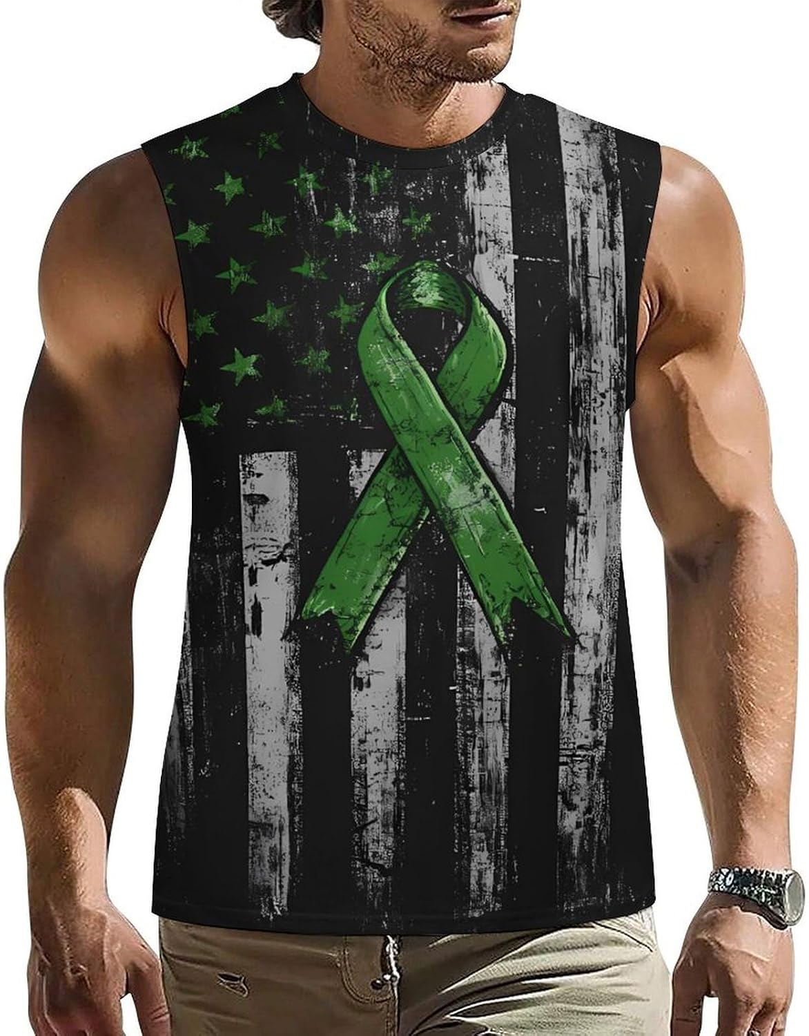 Mental Health Awareness Men's Sleeveless Shirt Small