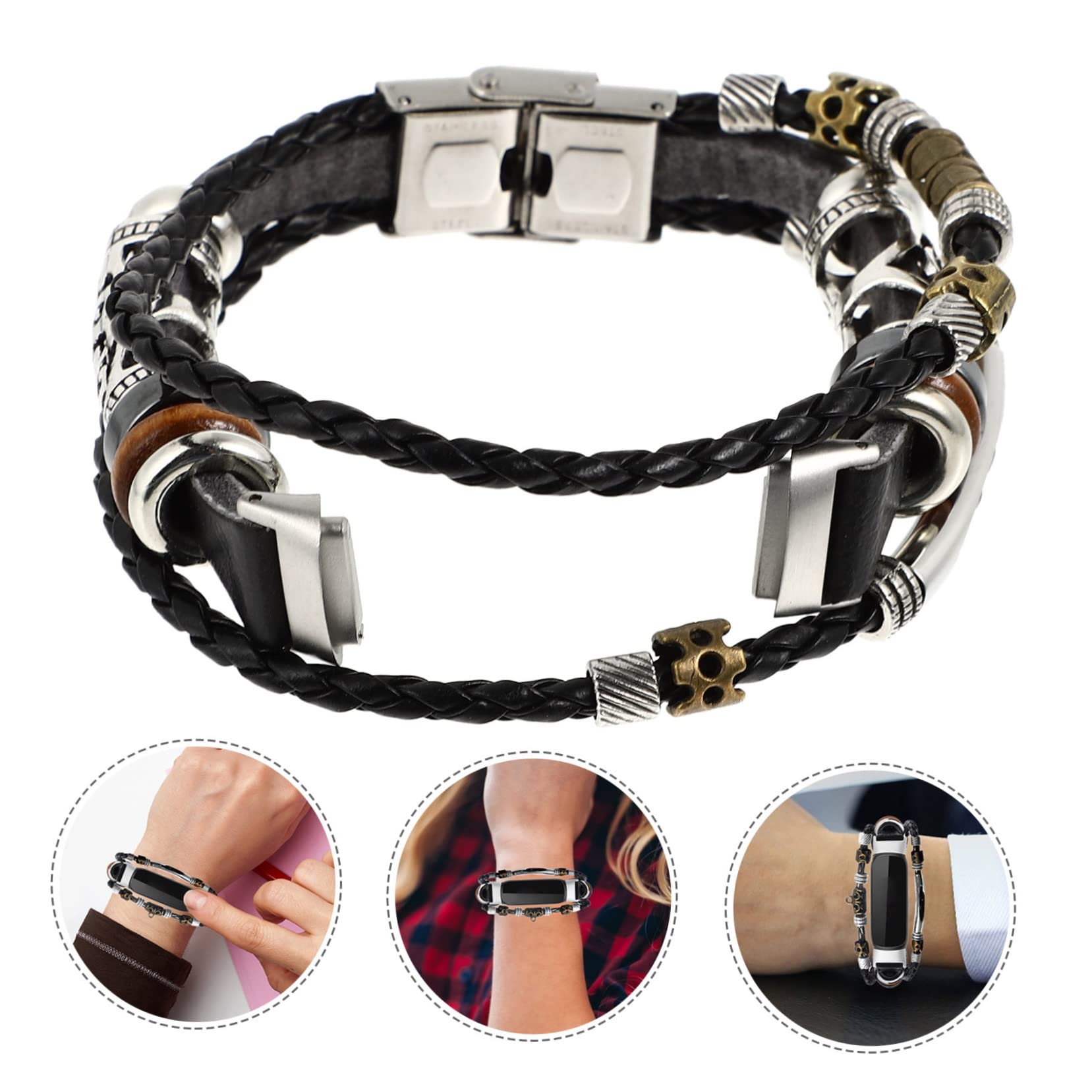 UKCOCO 2St Armband uhrenarmbänder Volksbrauch Gurt Anschauen Fräulein Leder