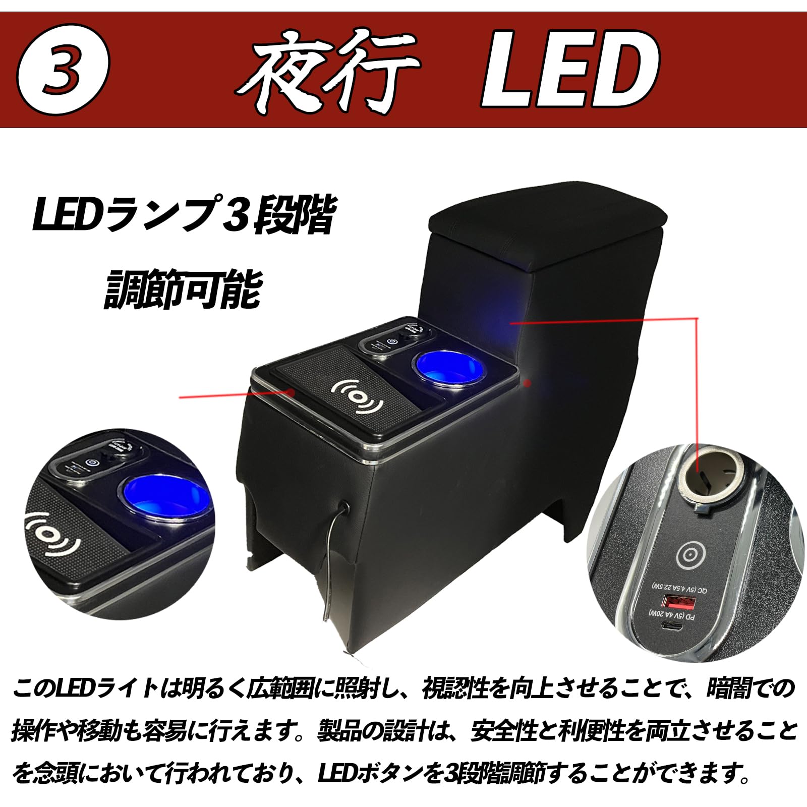 Amazon | コンソールボックス NOAH VOXY 新型 90系 ガソリン車