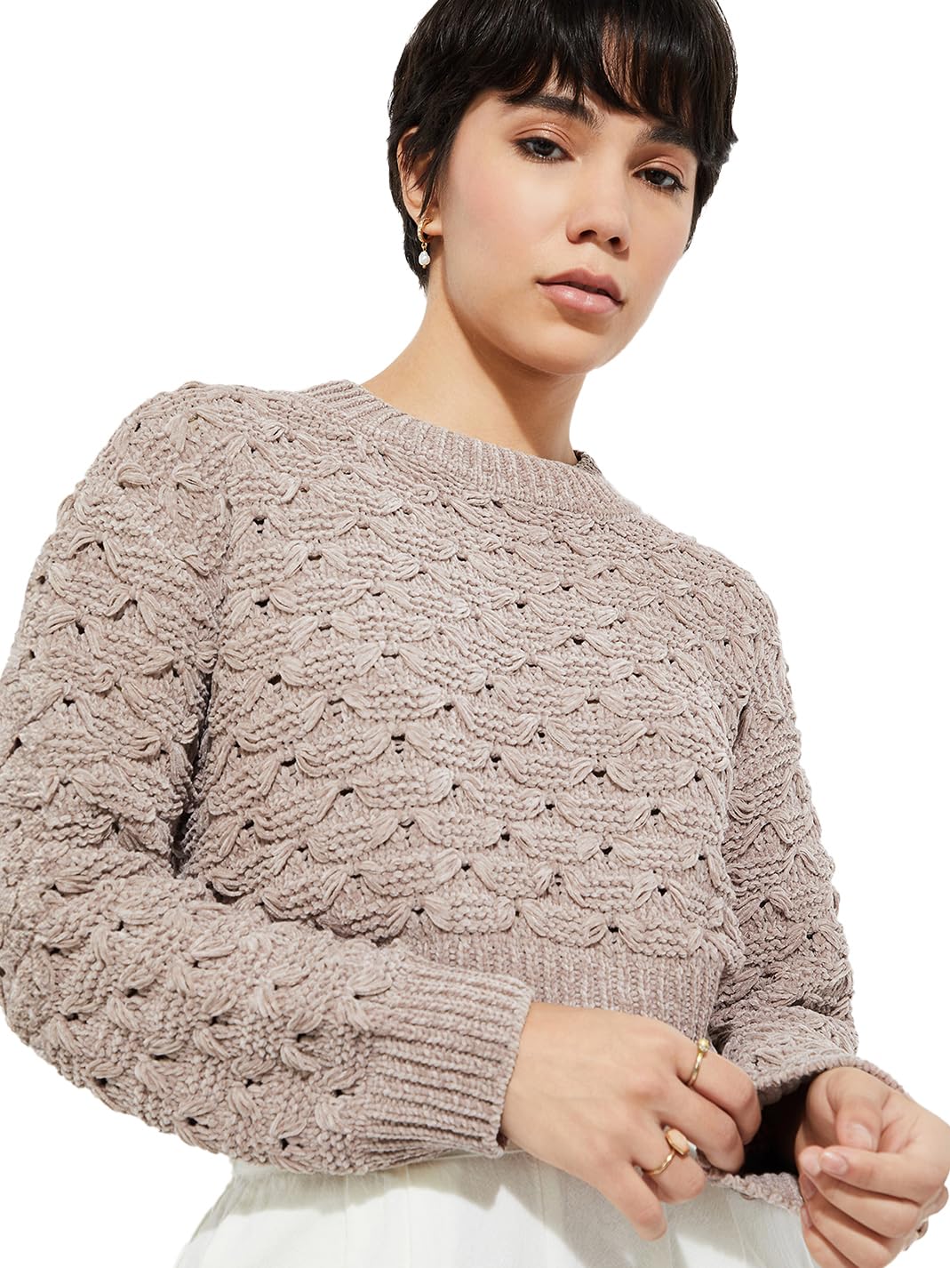 max URB_N Women Chenille Knit Sweater-picture-27