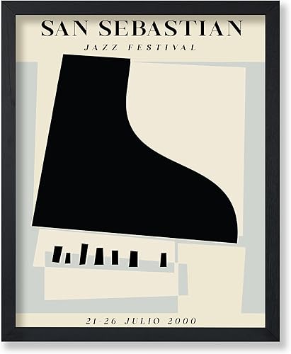 Miniatura 19 de Poster Master Póster de música vintage de 4 piezas, impresión de instrumentos retro, arte de pared sin marco de 8 x 10 pulgadas, regalo para