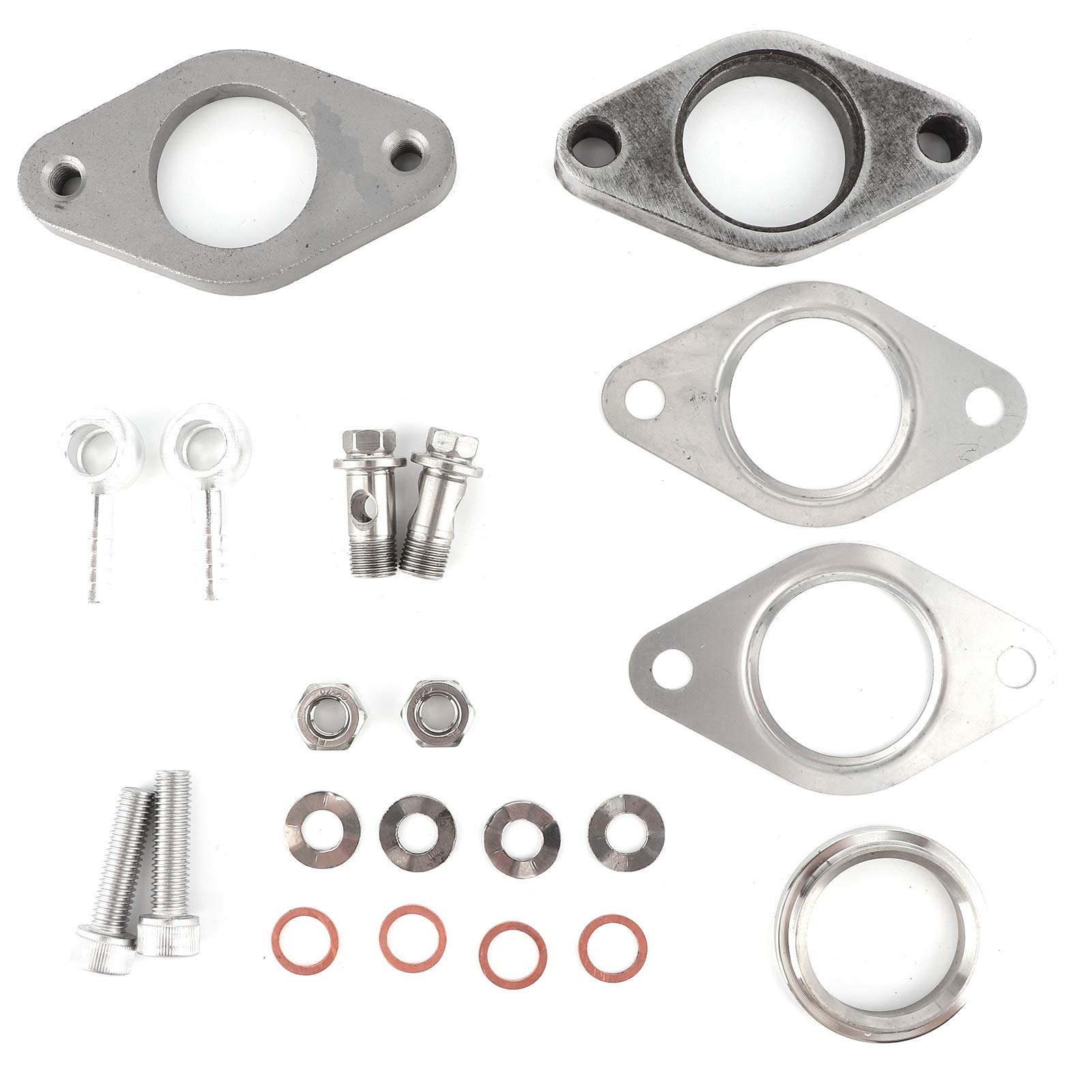 38mm / 1.5in Kit Wastegate esterno Guarnizione anello di scarico in ghisa per collettore turbocompressore, a turbina,Turbo e accessori