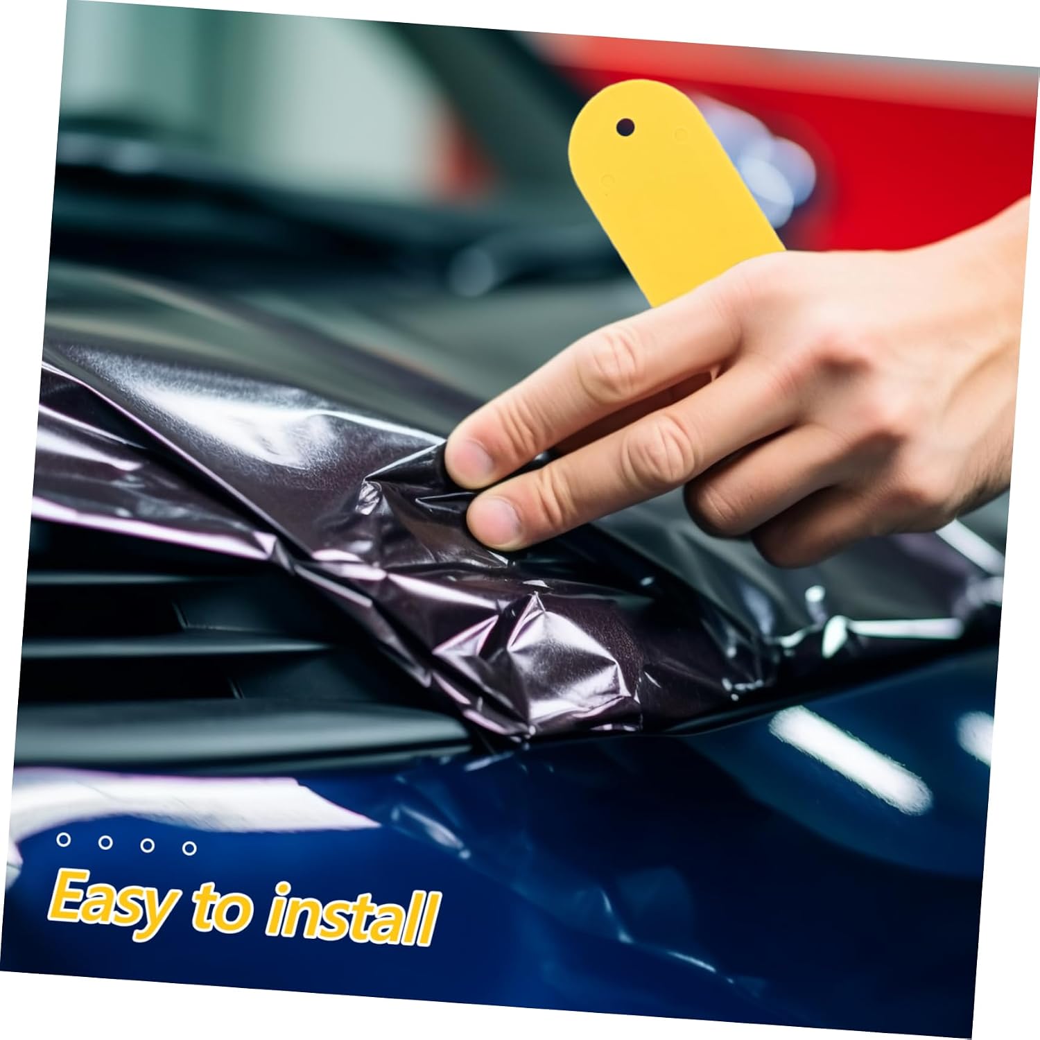 Car Window Tinting Kit Complete Film Squeegee Tool Paint Scraper for Tint Film Application Long Handle for Easy Use