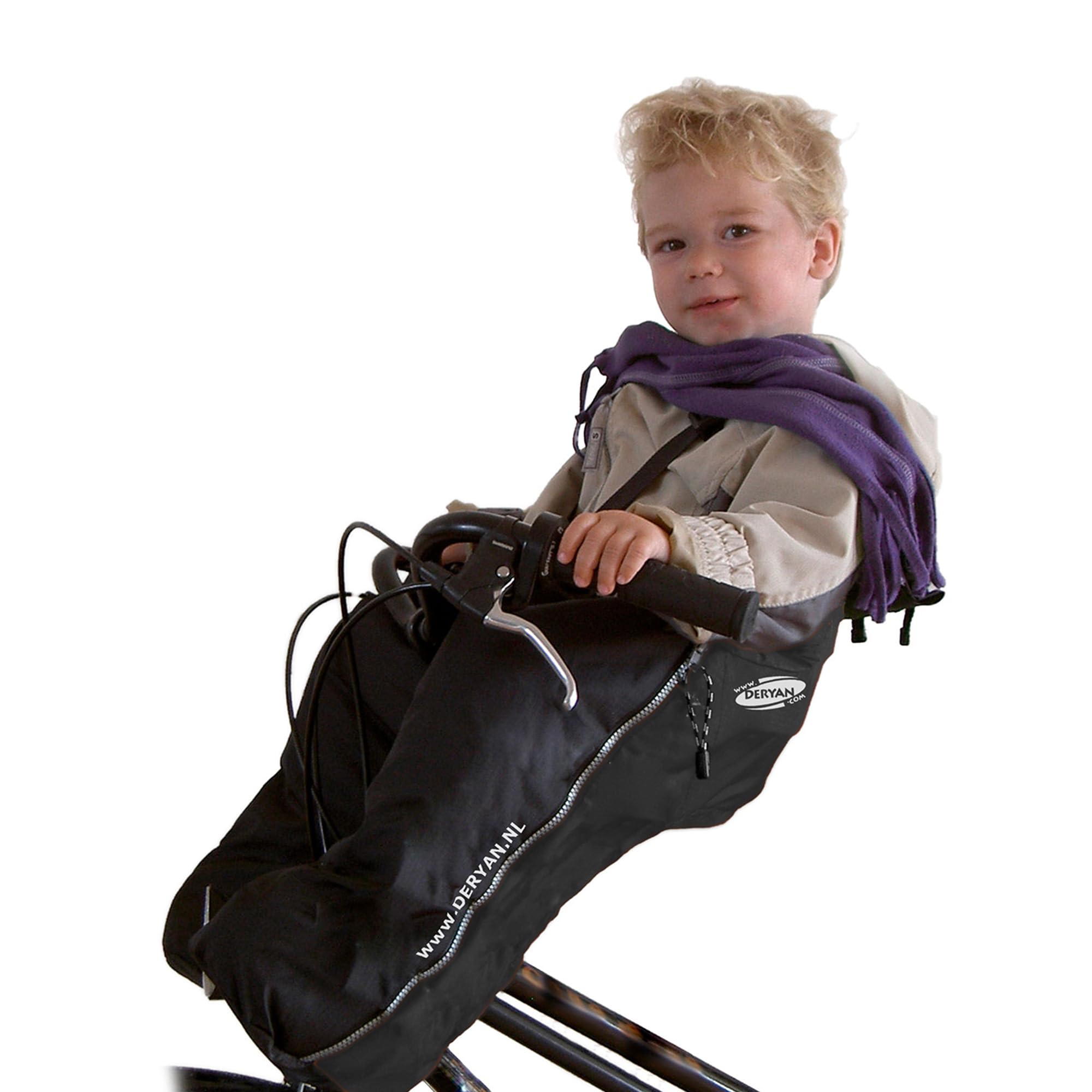 Deryan Bike-a-way Jepp/Mini Seggiolino per bicicletta Copertura antipioggia - giacca calda e giacca a vento + poncho antipioggia