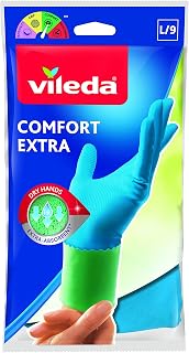 Vileda 1500467 Comfort Care Rubber Gloves Perfect Protection and Comfortable for Your Hands. Price In India