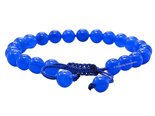 Vista 356 de Amazing Gemstone Yaxaite Bracelet for Women Men's Gifts - Protection Healing Crystal Bracelet - 8mm Gemstone Beaded Adjustable Bracelet Pulseras