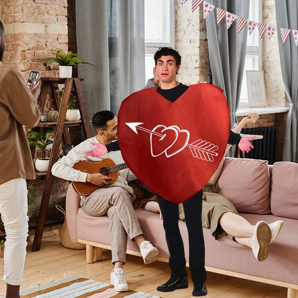 Déguisement de cœur pour adulte, cadeau de fête et anniversaire