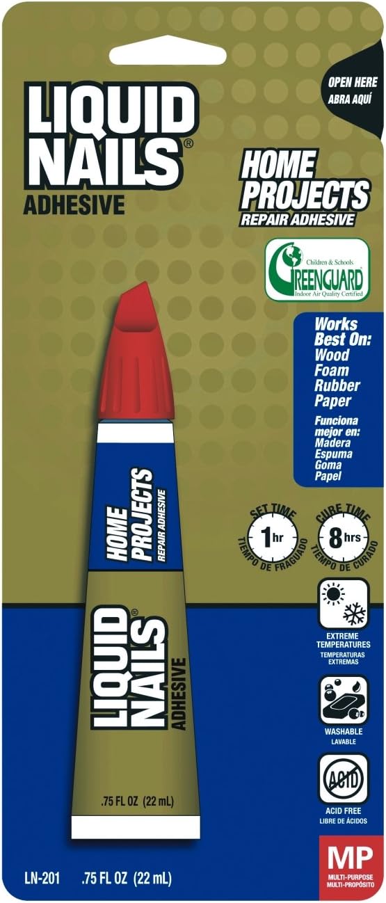 Liquid Nails Home Projects Repair High Strength Acrylic Latex Adhesive 0.75 oz