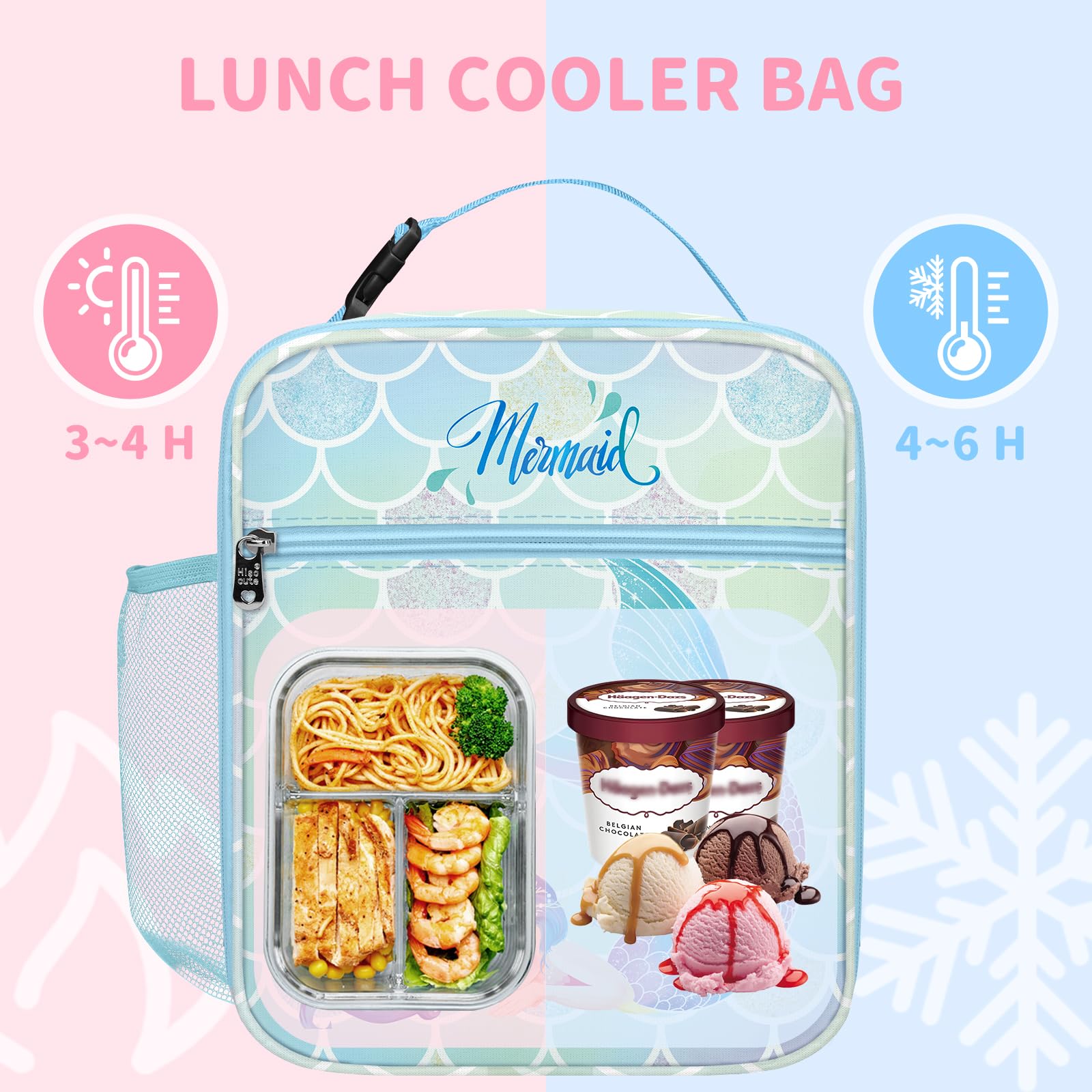 Sac Isotherme Enfant Motif Requins - Lunch Box Portable Pour école Et Pique- Nique | Clastyle Lunch Box école