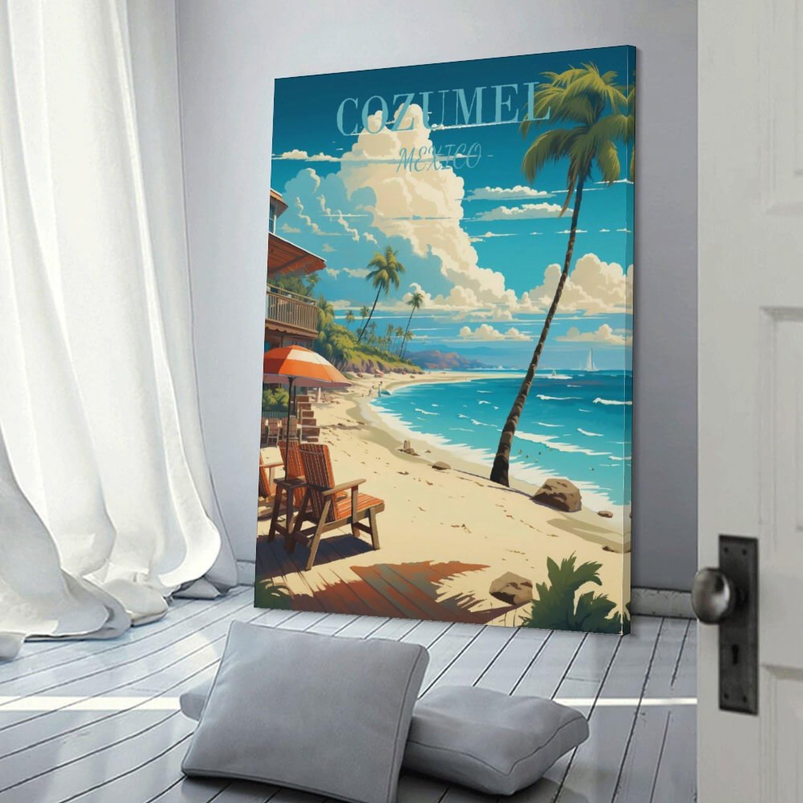 Amazon.com: CXHNOGX Cozumel Mexico Beach Vintage Travel Posters
