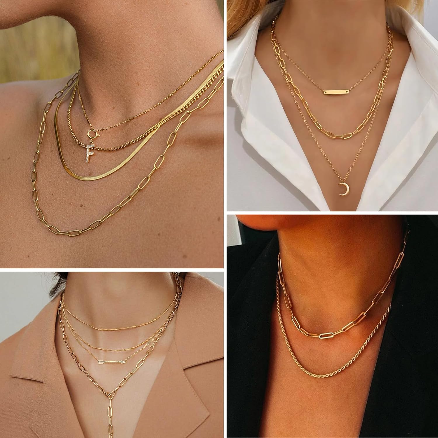 [33 FT] Gold Paperclip Chains Roll, 3.8mm Wide 14K Gold Plated Brass Paperclip Link Chains Spool Bulk for Jewelry Making