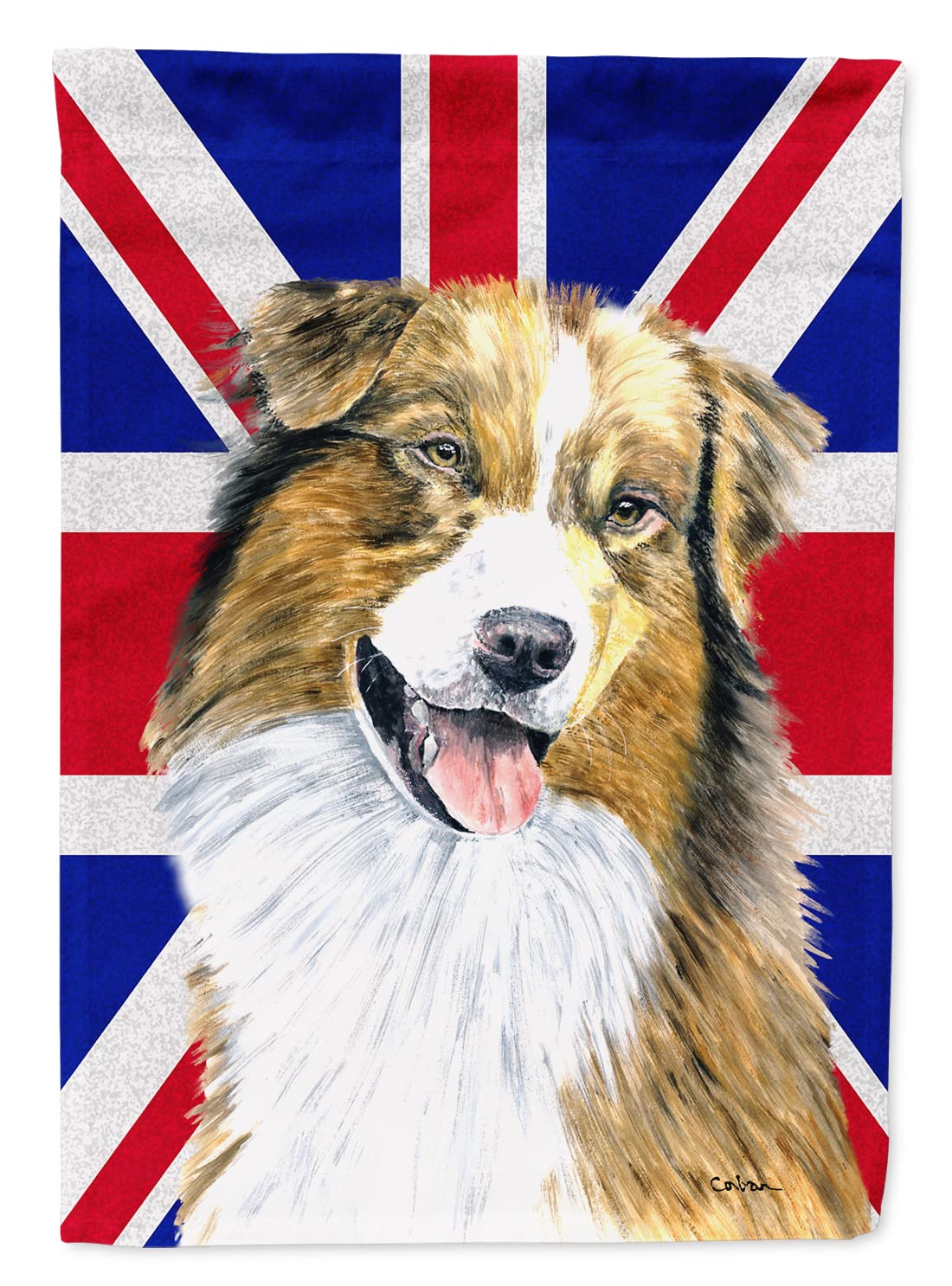 Berger Australien Drapeau de Maison Grand Format Motif Chien Union Jack SC9854CHF