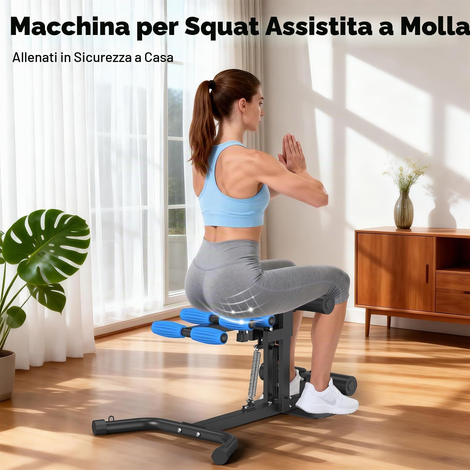 RELIFE REBUILD YOUR LIFE Macchina Per Squat Domestica Per Allenamento Di Glutei E Gambe Modellamento Muscolare E Allenamento Della Forza Attrezzatura Per Fitness