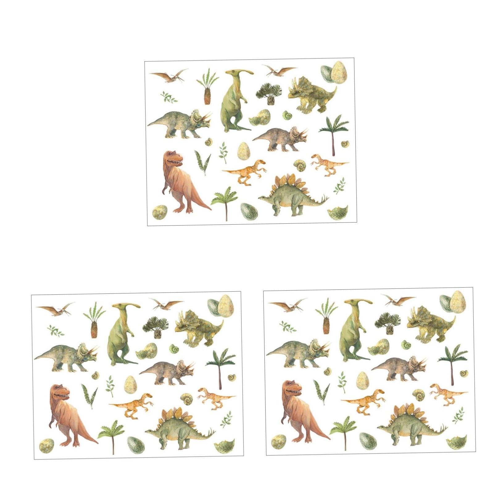 EXCEART 3 Set Adesivi Murali DIY Cartoni Animati Decorazioni per Cameretta Adesivi Murali e Ufficio