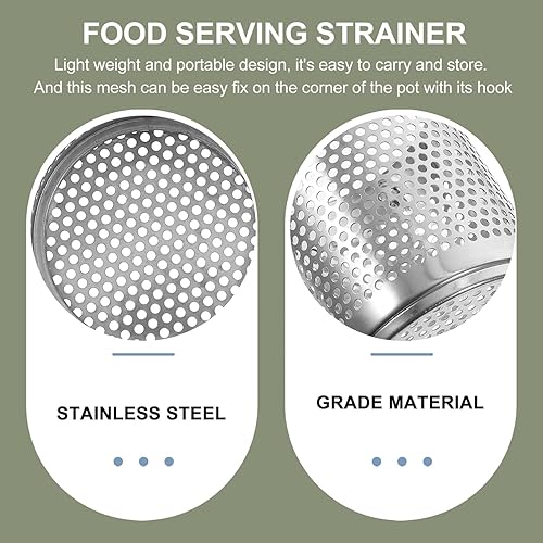 Miniatura 5 de ZzzaNa Spaghetti Noodles Mesh Colander Food Strainer Basket Deep Frying Basket Hot Pot Skimmer with Handle Pasta Basket Mesh Spider Food Dumpling