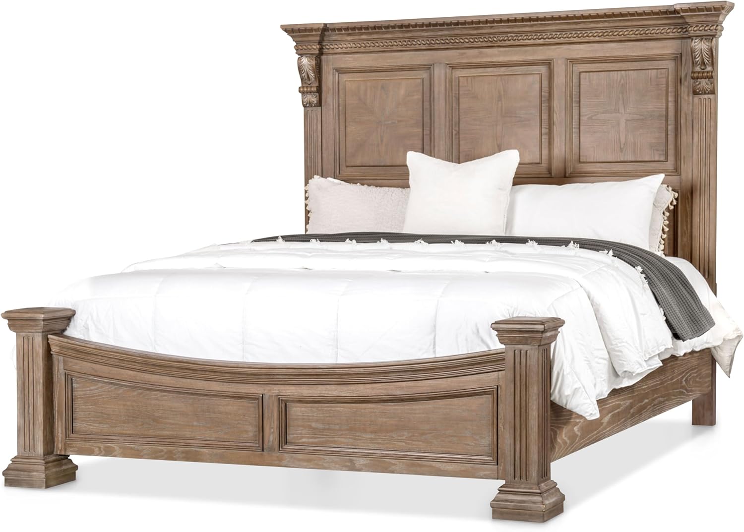 Brayton Queen Bed with bedding