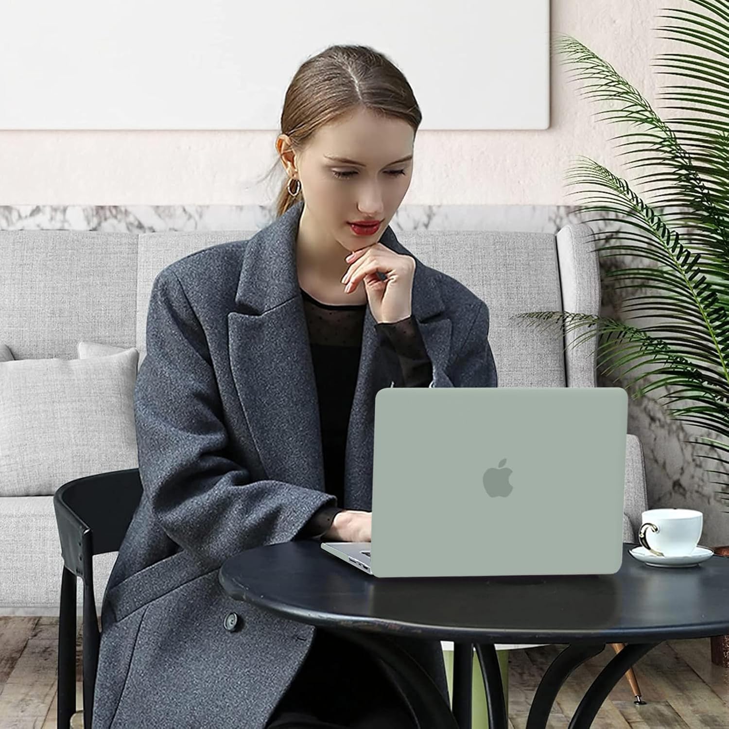 MOSISO Compatible with MacBook Pro 16 inch Case 2024-2021 M3 A2991 M2 A2780 M1 A2485, Neoprene Sleeve Bag&Plastic Hard Cased&Keyboard Cover&Screen Protector&Storage Bag, Antique Green