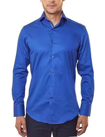 Electric blue mens shirt Clearance